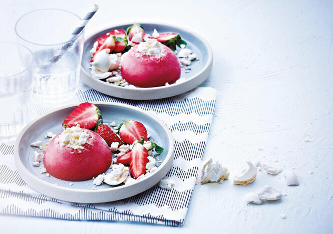 Tupperware Dômes glacés fraise-banane 